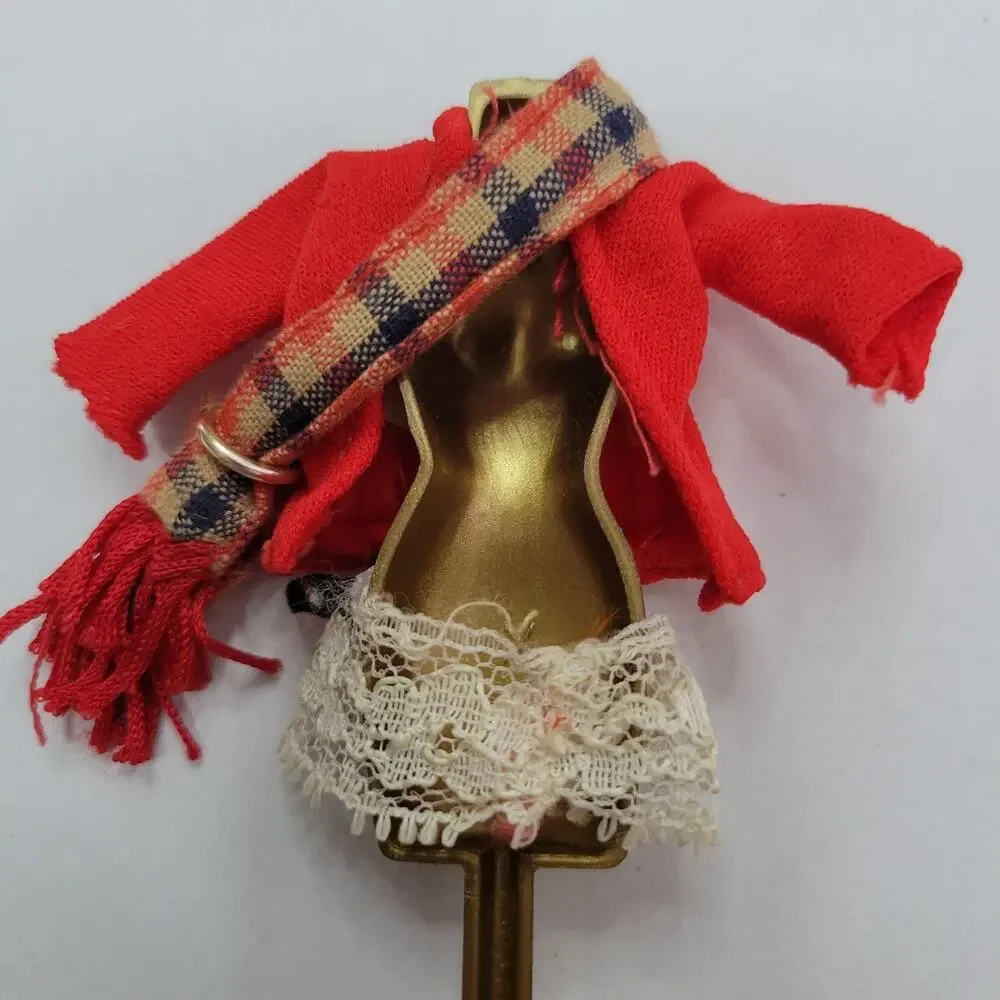 Vintage Topper Dawn Mad About Plaid Jacket Scarf Boots Skirt Display Hanger